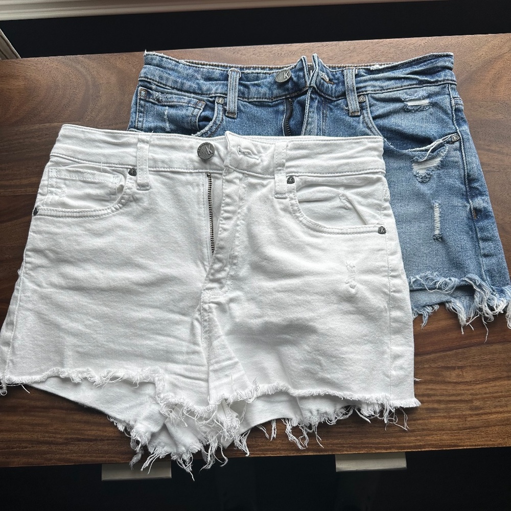 Kut from the Cloth Jane High Rise Denim shorts size 0 - 2 pairs